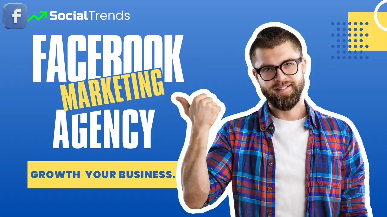 Team of marketers planning Facebook advertising strategy to grow a business digitally