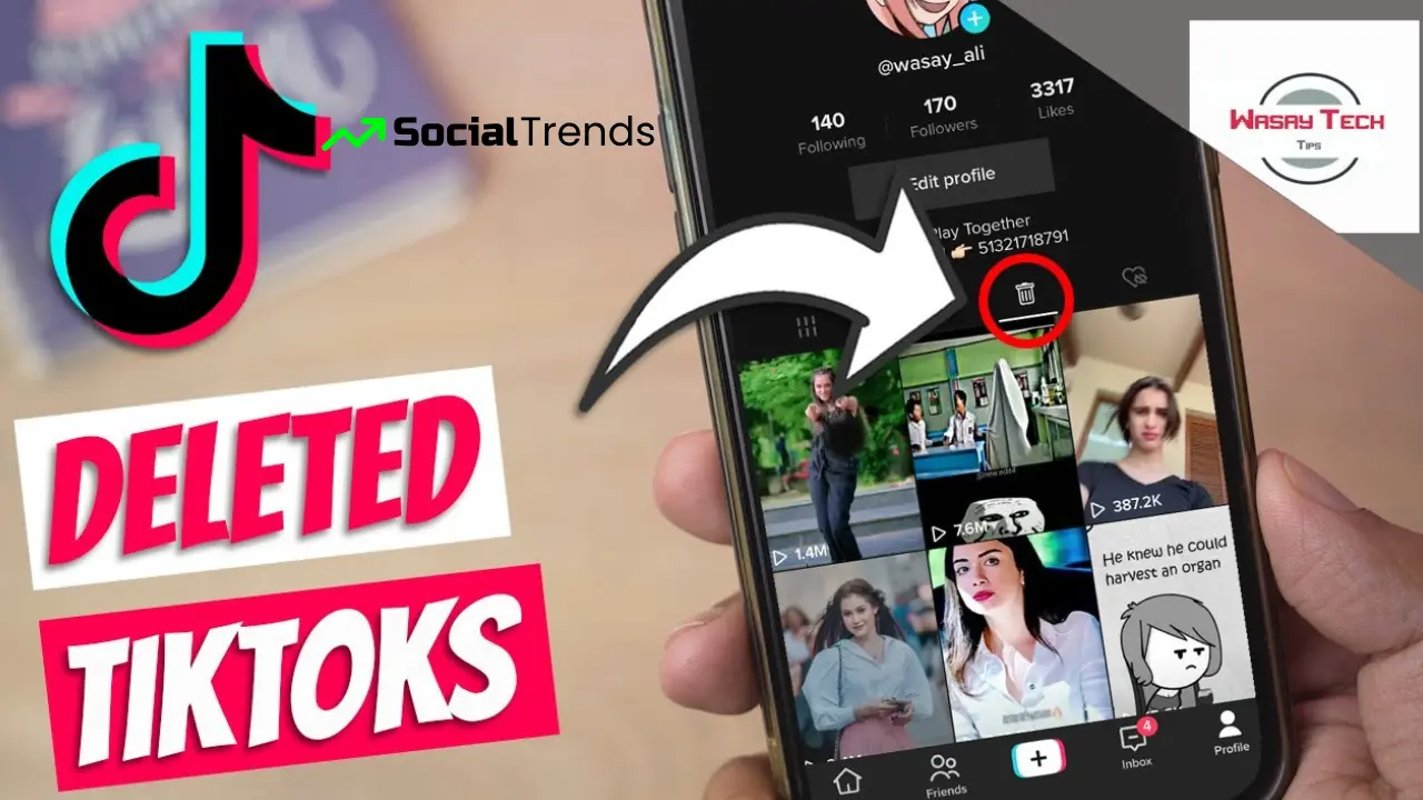 TikTok Archive Guide 5 Illustration showing how users can recover and watch their own or others’ deleted TikTok videos using app settings and data tools