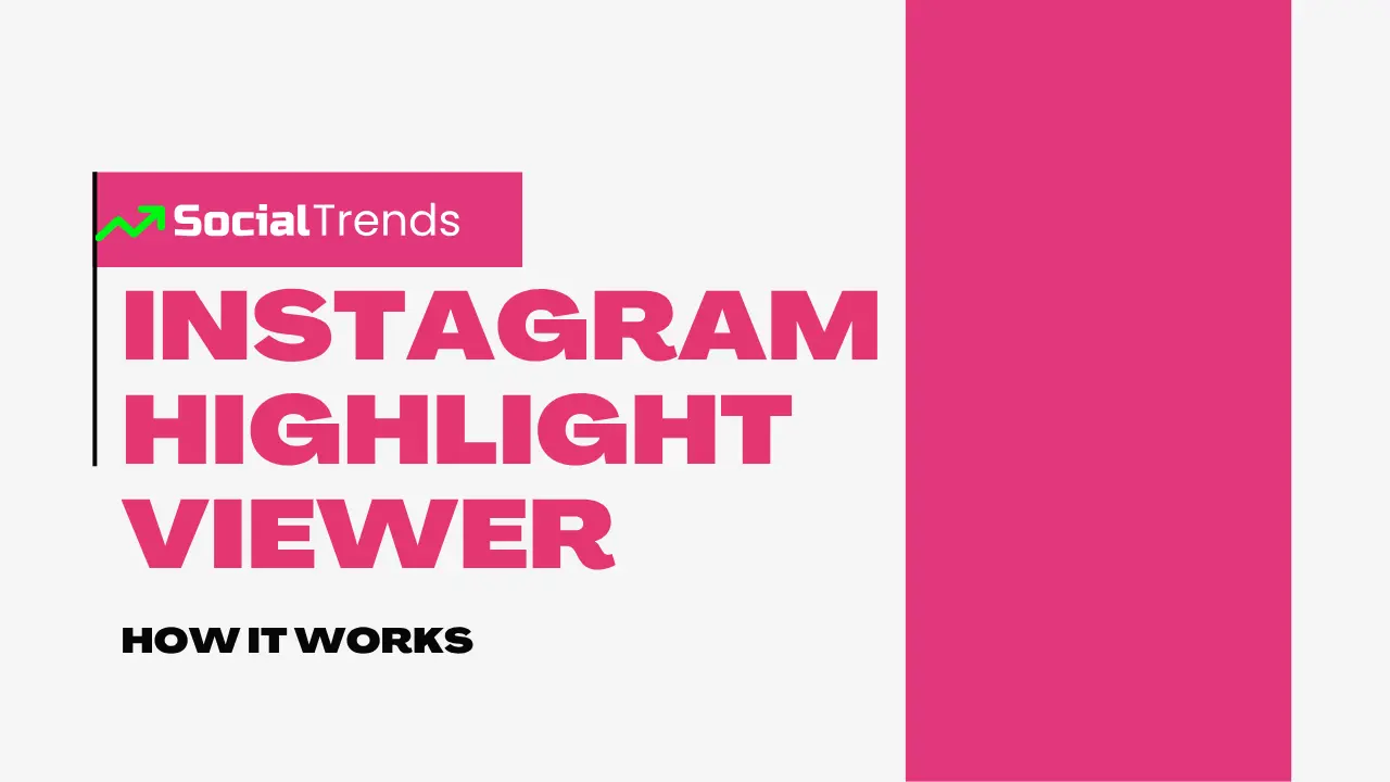 Screenshot showing an Instagram Highlight Viewer tool used to view profile highlights anonymously