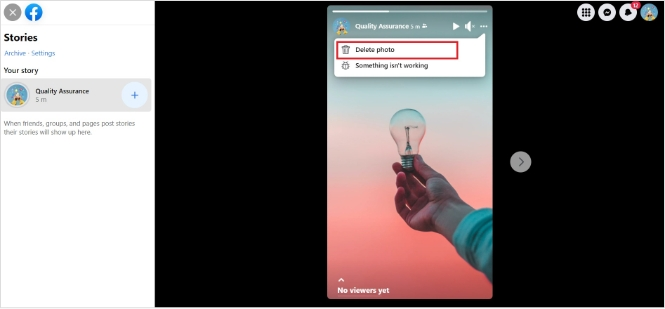 How to Delete a Facebook Post in 2025 9 Facebook app showing user tapping Archive and then Story Archive to access saved stories in 2025