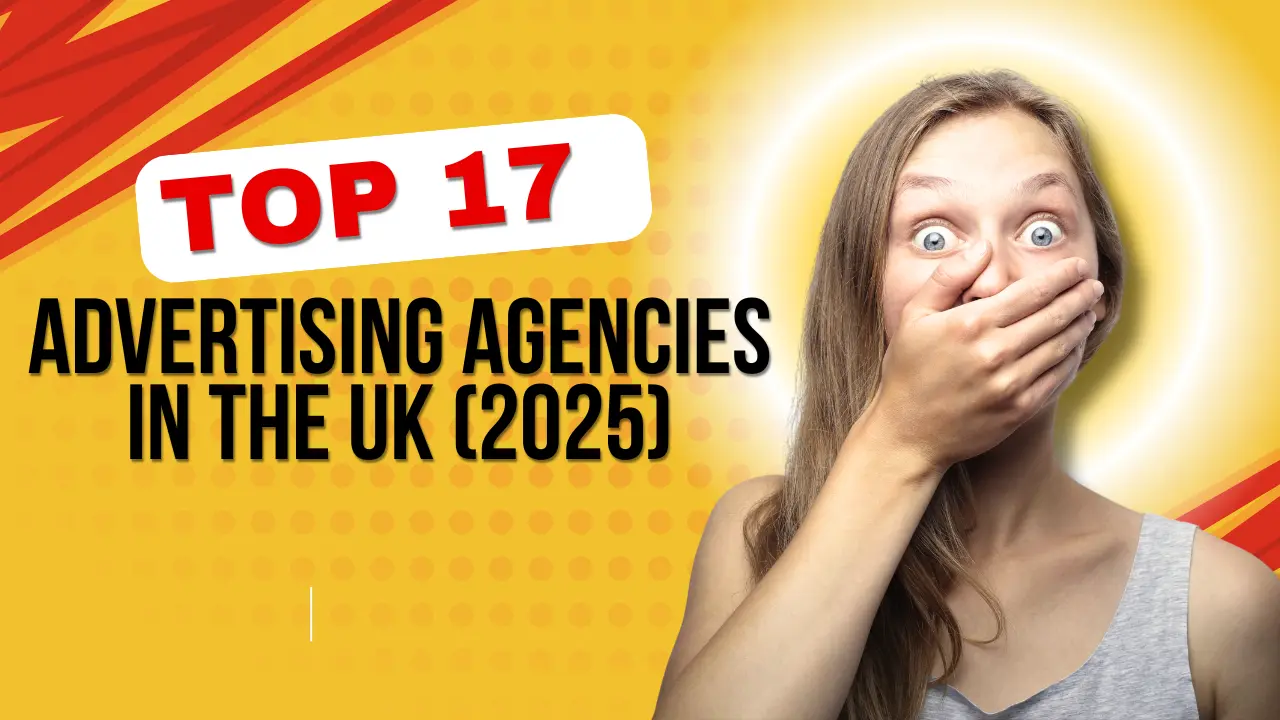 Top Facebook Advertising Agencies 3 A group of UK-based digital marketers working on Facebook ad campaigns in a modern agency office setting for 2025