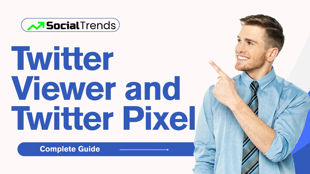 Illustration showing the functions of Twitter Viewer and how Twitter Pixel tracks user behavior for analytics