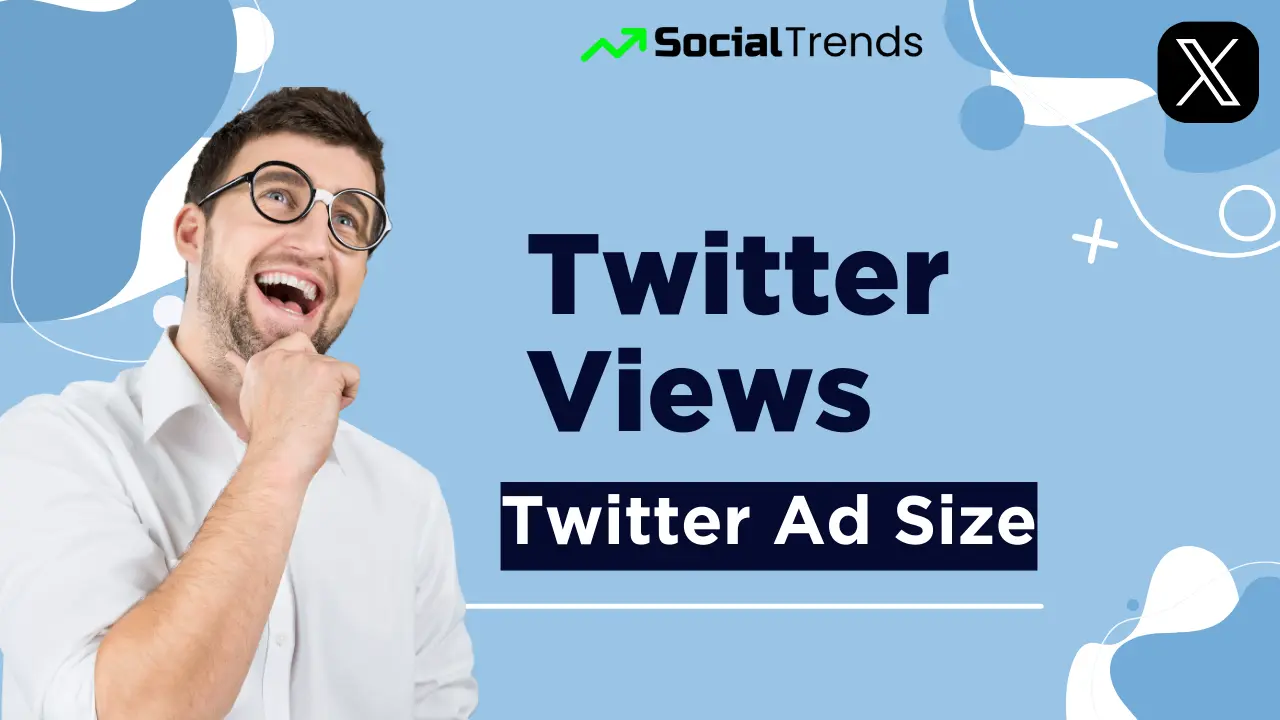 Visual breakdown of how Twitter views are counted and the different ad size formats used in Twitter advertising.